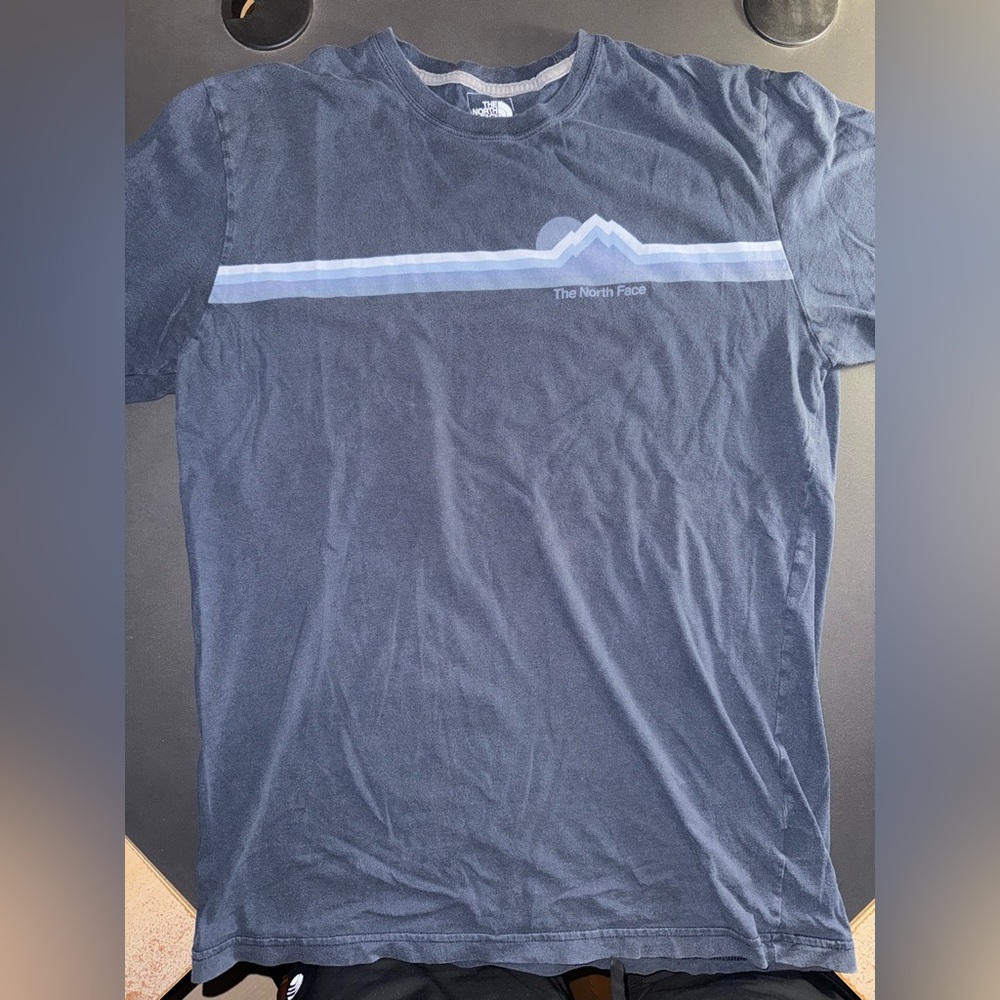 North Face - Short Sleeve Shirt - Navy - Large